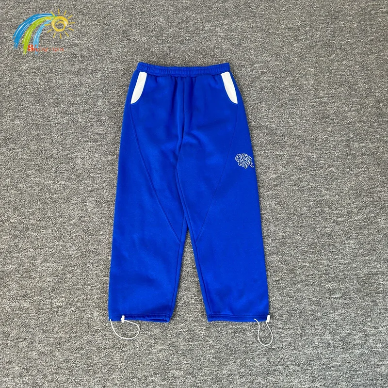 

Men Women Jogger Drawstring Blue Casual Pants Best Quality Cotton Classic Logo Embroidery Mertra Sweatpants Inside Tags