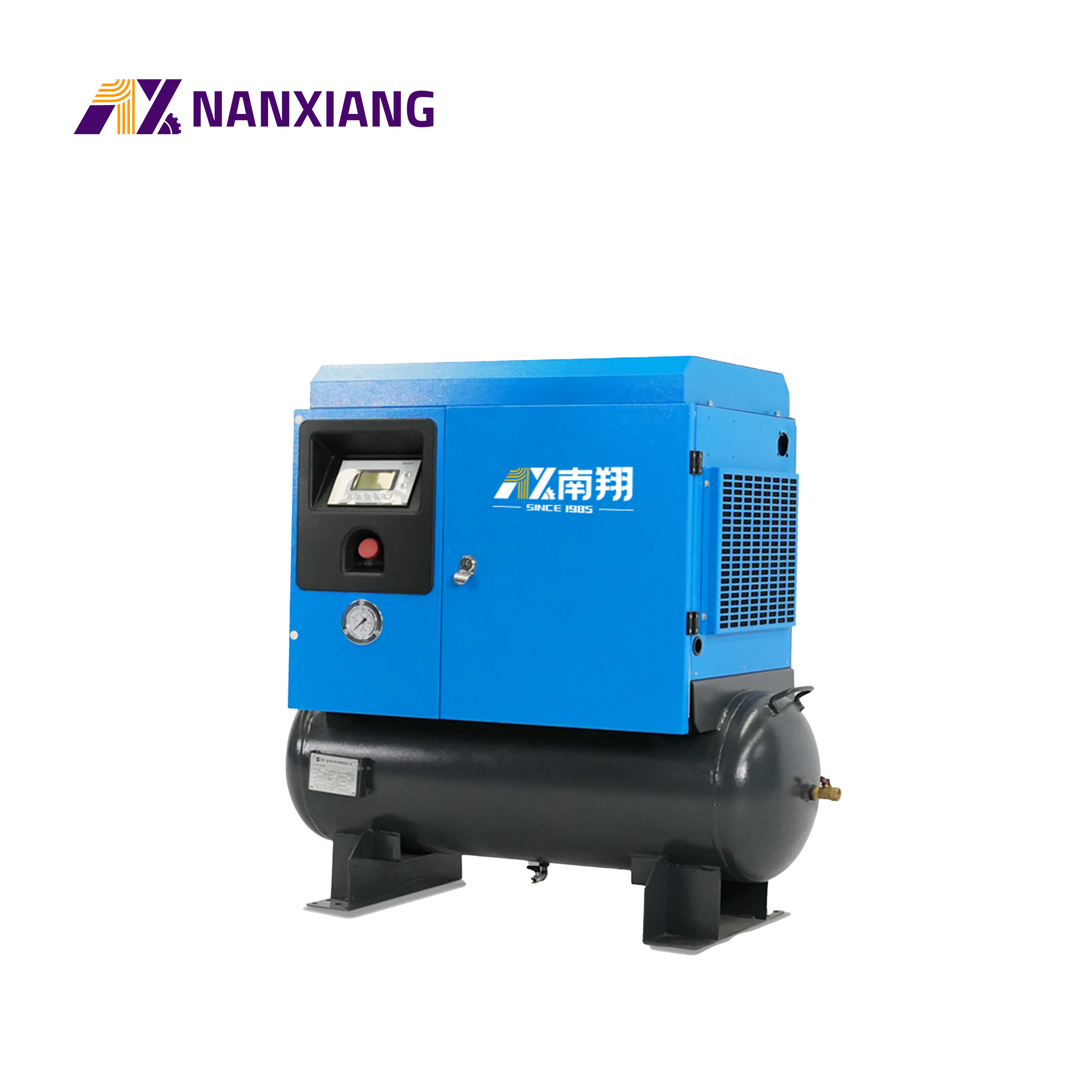 Industrial Compressors 3.7kw 4.5kw 5.5kw 7.5kw Screw Type Compressor Silent Air Compressor With Tank