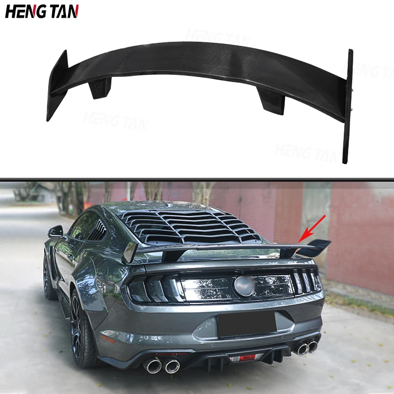 Carbon Fiber Car Rear Trunk Spoiler Rear Wing Tail Wing Parts For Ford Mustang 2015-2022 Upgrade Body kit MP style