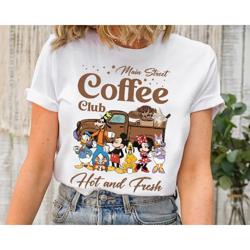 قمصان ميكي وأصدقائه تبخير جديدة في نادي القهوة في شارع ديزني، قمصان ديزني كل لدغة هي ماجيك لمحبي القهوة #1