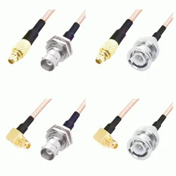 MMCX Male to BNC Male Female Connector RG316 Cable Pigtail MMCX Male right angle RF Coax Extension Jumper Cable