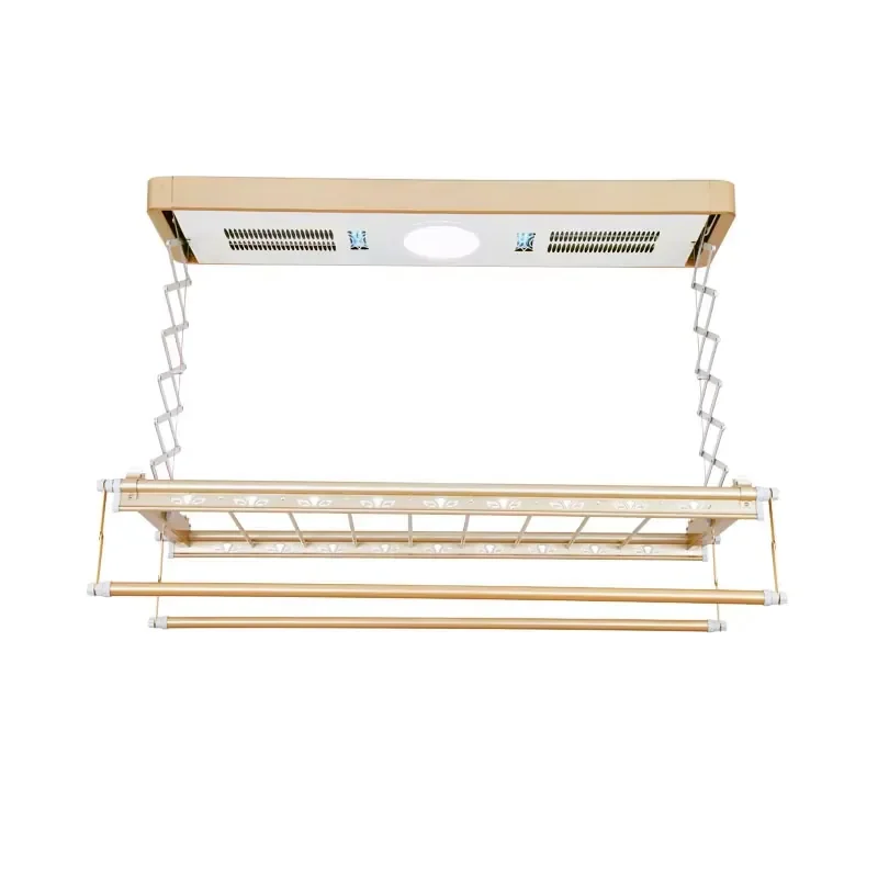 Fashion Home & Balcony Use Electric Automatic Lifting Hanger New Design Foldable Clothes Drying Rack with Heating Feature