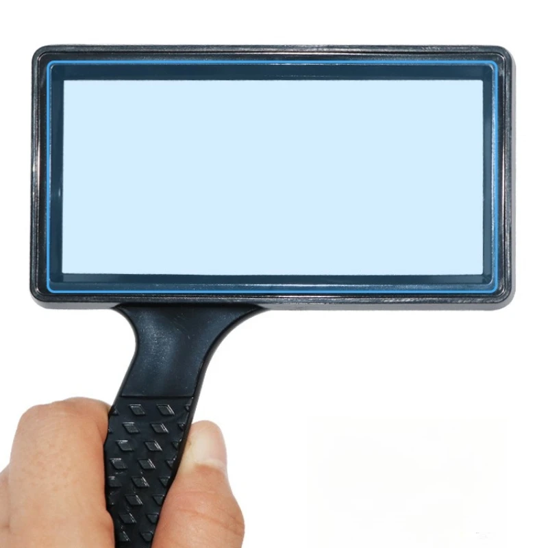 High-Definition Square 10X Magnifying Glass Rectangular Handheld Lens For Reading Newspapers Specifically Designed For Elderly