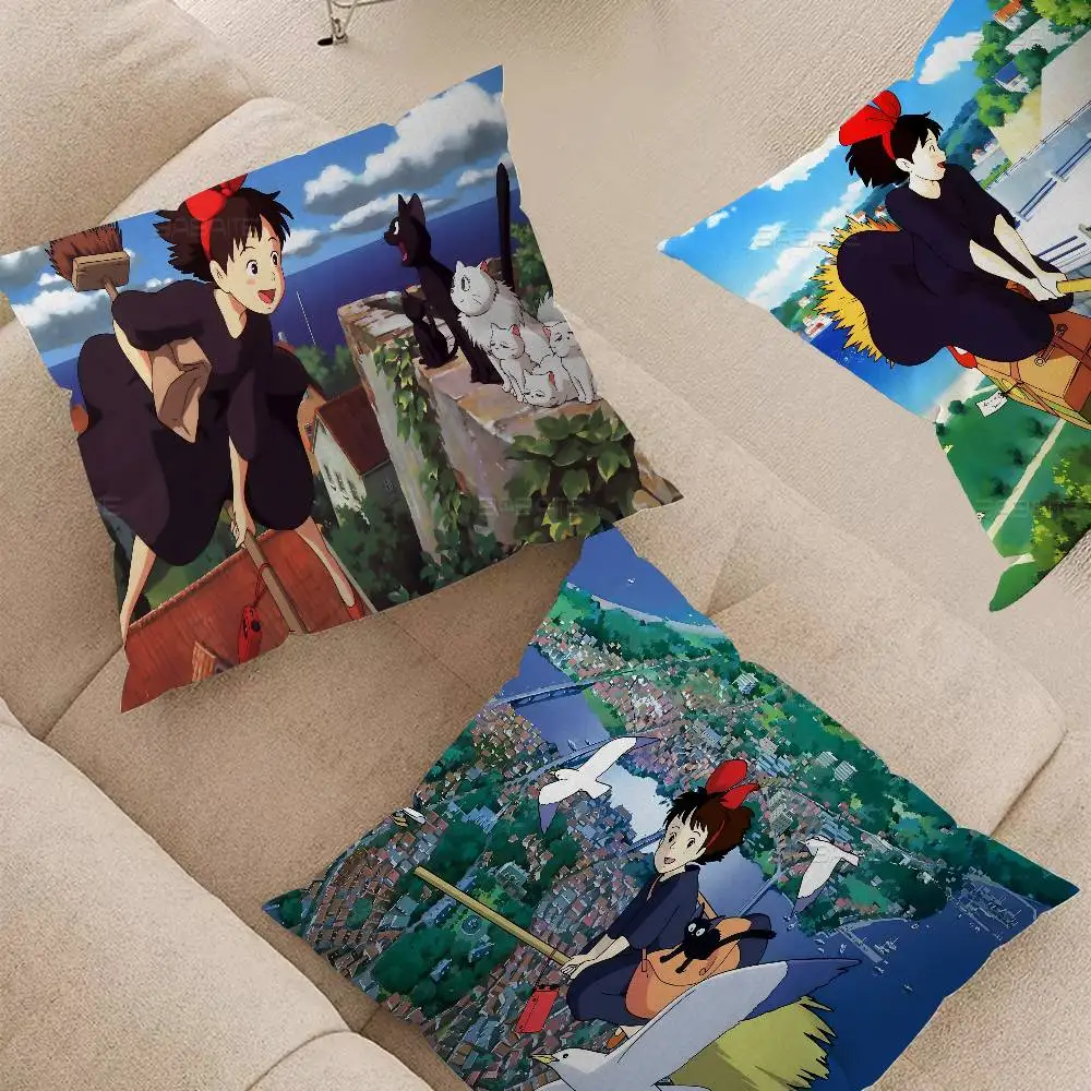 K-Kikis D-Delivery S-Service Personalized Pillow Dust Cover Bedroom Kids Party Decoration Pillowcase Birthday Children Gift