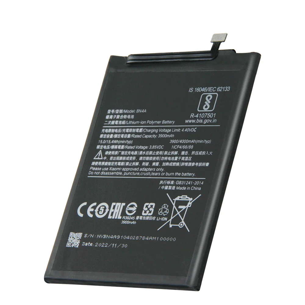 BN4A Akku für Xiaomi Redmi Note7 Note 7 Pro M1901F7C Original-Ersatz-Handy-Akku 4000 mAh + kostenlose Tools