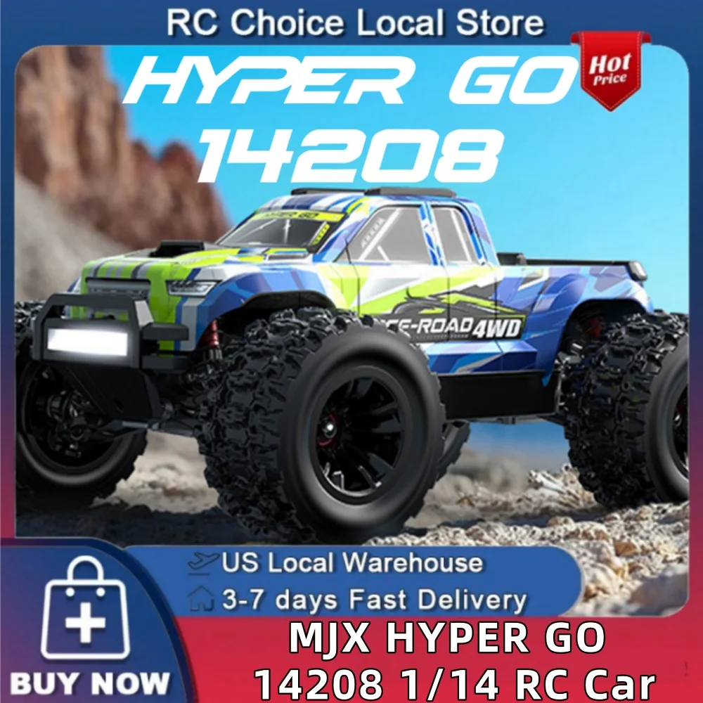 

Радиоуправляемый внедорожник MJX HYPER GO 14208 1/14 4WD, бесщеточный, высокоскоростной (до 50 км/ч), 2.4G, с полным пропорциональным управлением, готовый к запуску (RTR)