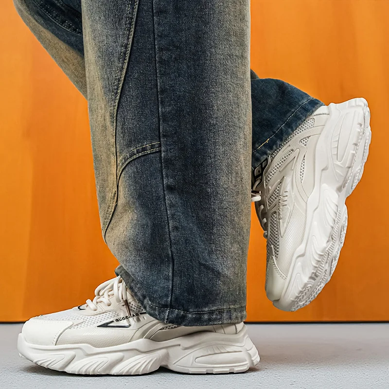 2026 Men Running Shoes Ventilated Upper Shock Absorbing Outsole Wear Resistant Non Slip Footwear for Outdoor  Casual Daily shoes