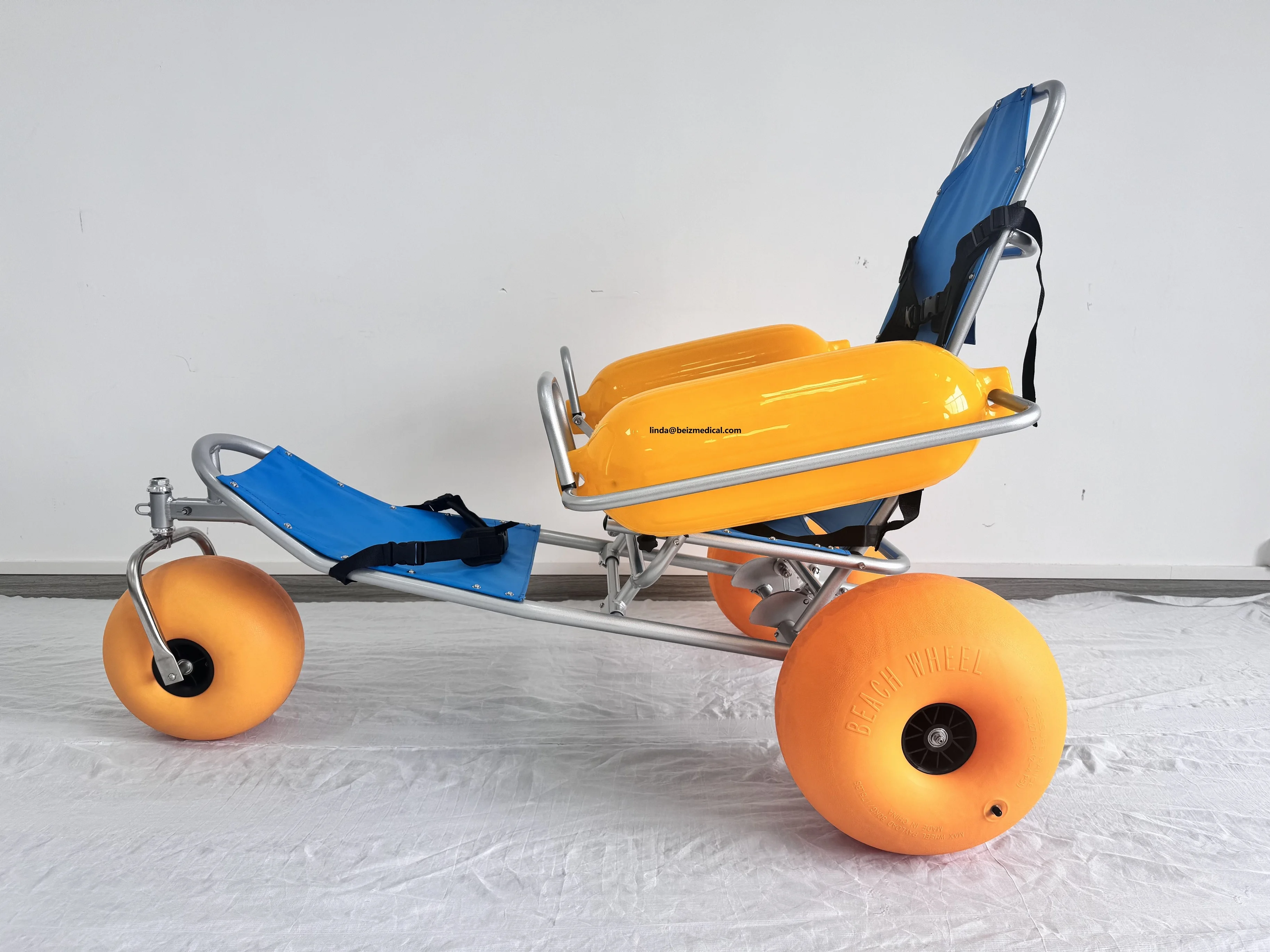 Water Floating Beach  move around on sand floating armrests and three wheels float safely in calm waters