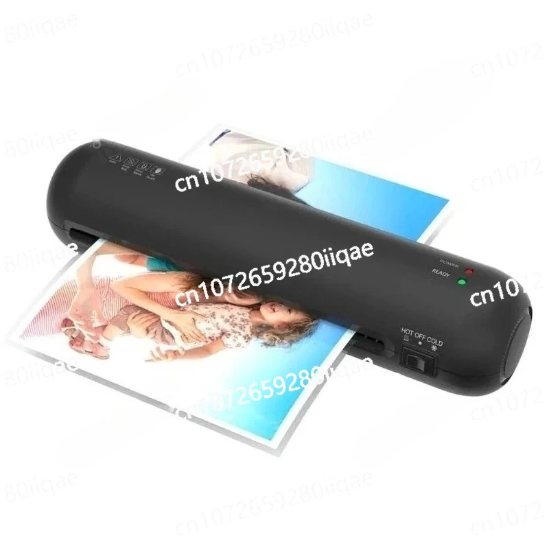 

Set Hot and Cold Lamination 2 Roller System 9 Inches Max Width with Paper Cutter Trimmer Rounder Hole A4 230mm Desktop Laminator