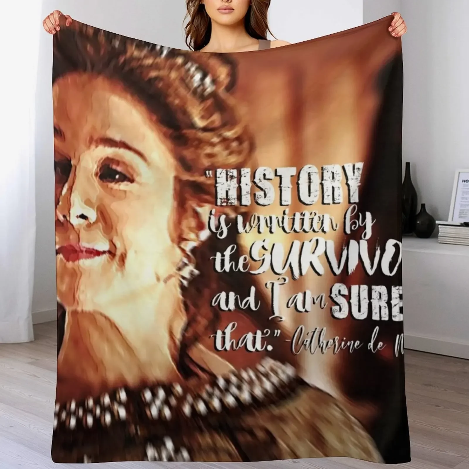 

Catherine de Medici Quote Throw Blanket Furrys Flannel Luxury St Soft Beds Blankets