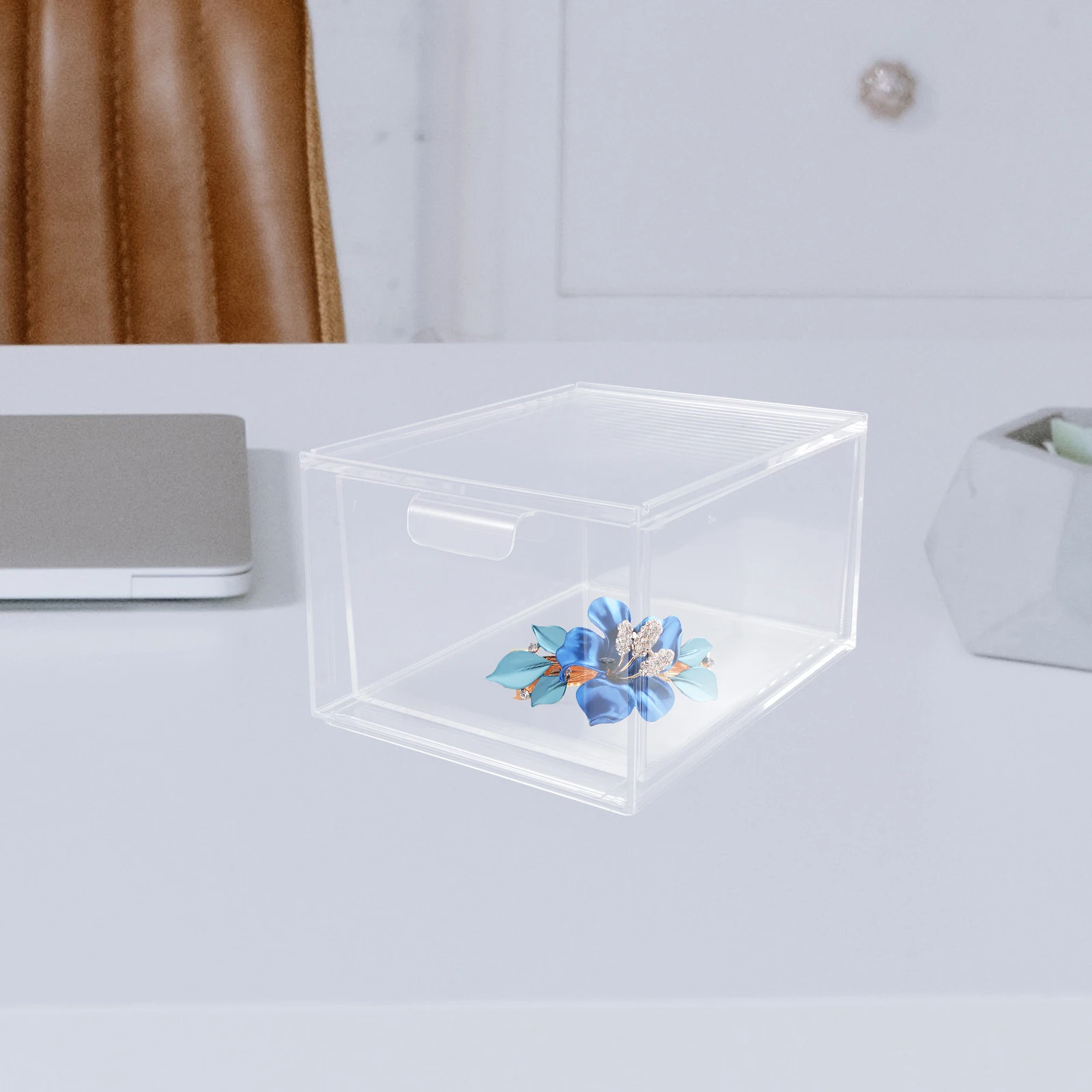 

Stackable Desktop Storage Box Organizer Drawers Smooth Practical Tabletop Holder For Makeup Stationery Bedroom