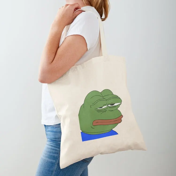 Bored poggers emote - peepo pepega twitch discord frog Tote Bag