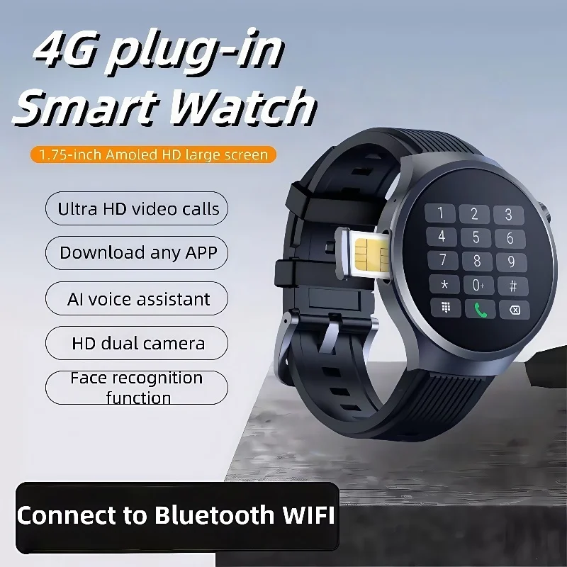 

Умные часы VP30 Pro — хранилище 128 ГБ, 4G, Android 10, AMOLED 1,5 дюйма, 1100 мАч, водонепроницаемость IP68