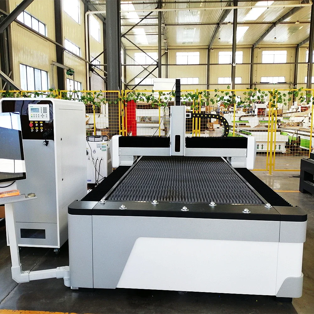 Speed Fast 10mm SS/CS Laser Cutting Machine 5*10FT Steel Plate CNC Cutting Machine 1000w 1500w Fiber Laser Cutter