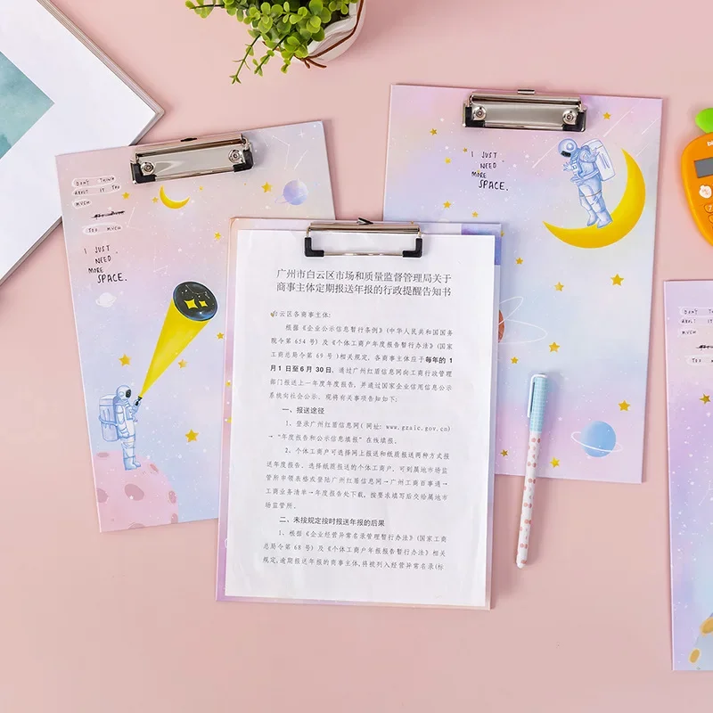 1pcs Book with Creative Cartoon Students Cute A4 Thick  Texture Durable Girl Heart Simple File Folder