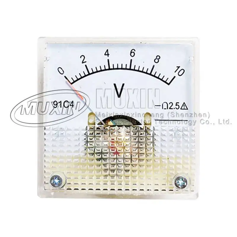 مؤشر تيار مستمر نوع الجهد متر ، التناظرية الميكانيكا لوحة الجدول ، 91C4-V ، 3 5 10 15 20 30 50 100 150 250 450 فولت