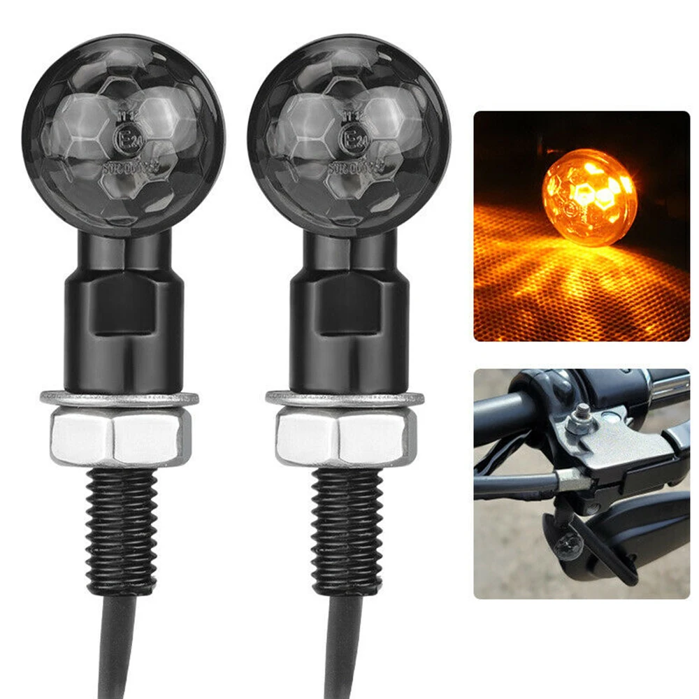 8mm Motorcycle Mini LED Turn Signal Light Bullet Moto Flashing Light 12V Moto Led for Kawasaki Suzuki Yamaha image 3