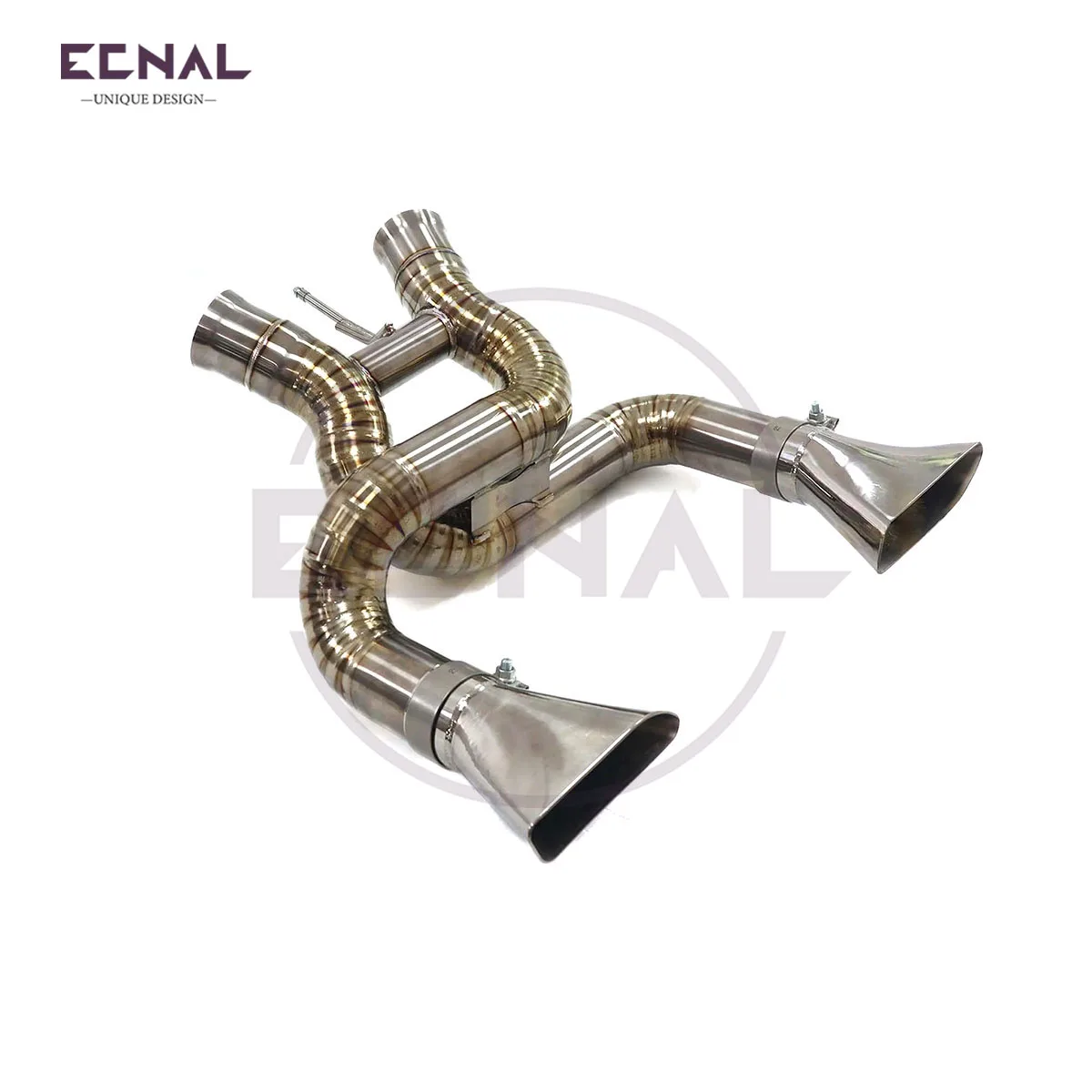 Ecnal Exhaust Sport Axle-back Pipe without Valve Titanium Alloy Exhaust System for Mclaren 650S 12c mp4 3.8T 2012-2014 view 4
