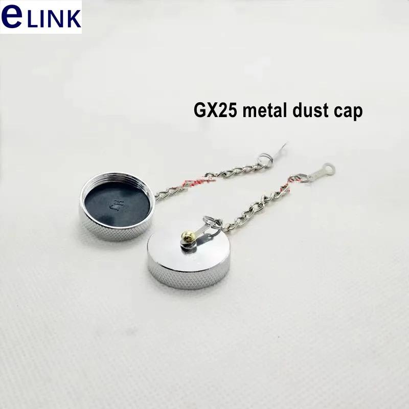 dust cap M12 chain 10/20pcs GX12 GX16 GX20 GX25 Aviation plug metal rubber anti electric shock waterproof cap protective cover