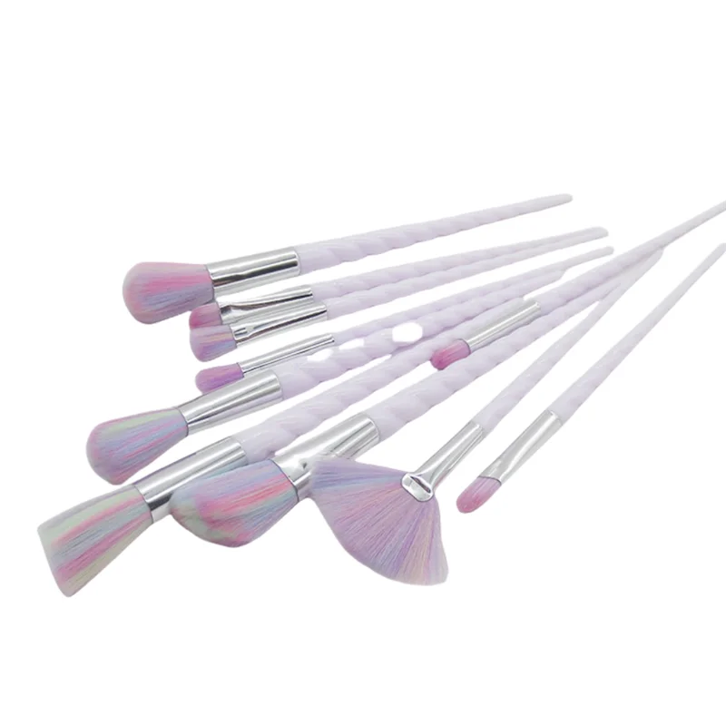 10 Pcs/Set Soft and waxy elastic and smooth with support skin-friendly coat evenly cosmetic brush set for eye makeup