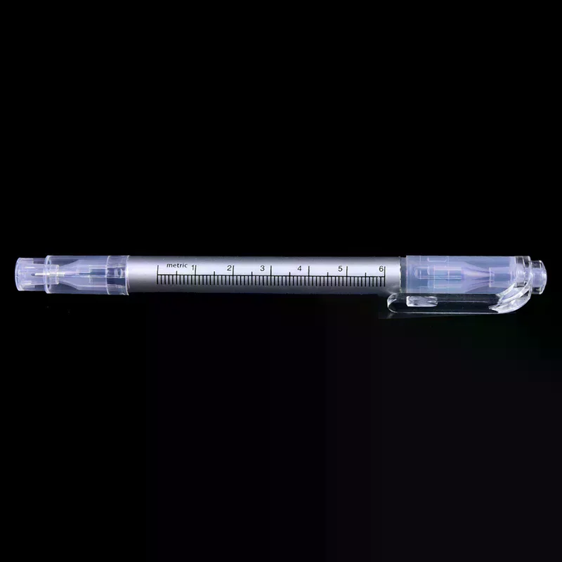 /YOV/Pro Surgical Skin Marker Pen Ruler Scribe Tool Tattoo Piercing Permanent Makeup,