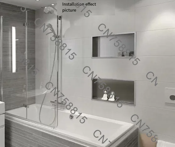 Black Wall Recessed Box Hotel Recessed Black Shower Niche Embedded，304 Stainless Steel Concealed Wall Niche Matte