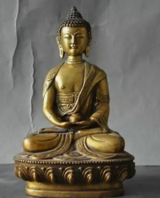 

Tibet Antique Bronze Amitabha Buddhism Buddha Statue Best blessed monks blessing