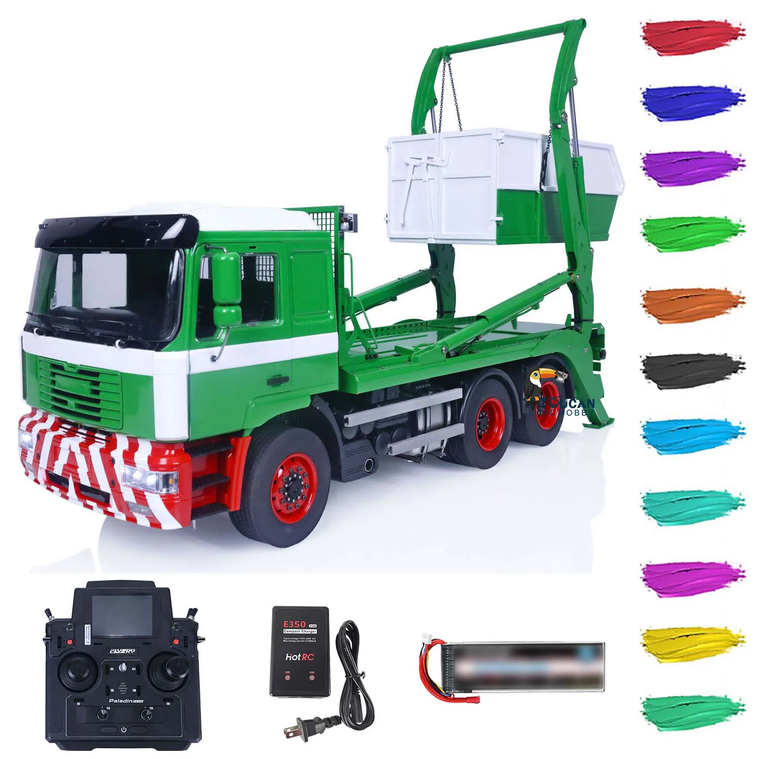 1/14 RC Dumper Truck RTR VL18U F2000 Hydraulic Toucan Assembled Remote Control Vehicle Skip Loader Ready to Run Cars THZH1577