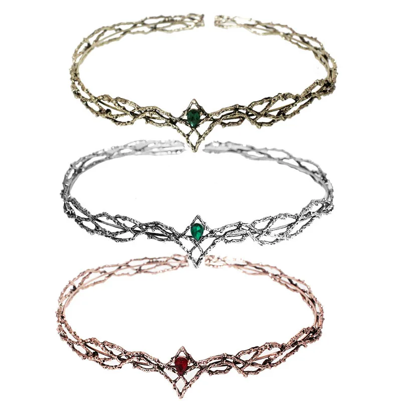 Accesorios para el cabello Thranduil Crown, tocado de Cosplay, joyería de película ajustable, diadema de aleación de Color Retro, accesorios para el cabello, regalos