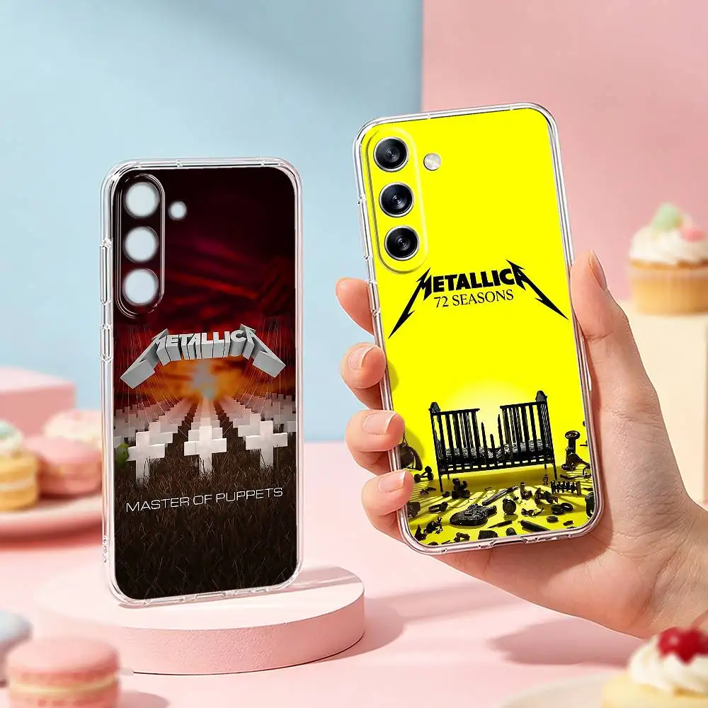 72 S-Seasons M-Metallica B-Band Funda para teléfono Samsung Galaxy A91,80,73,72,71,53,52,32,31,22,21s,20, funda transparente suave