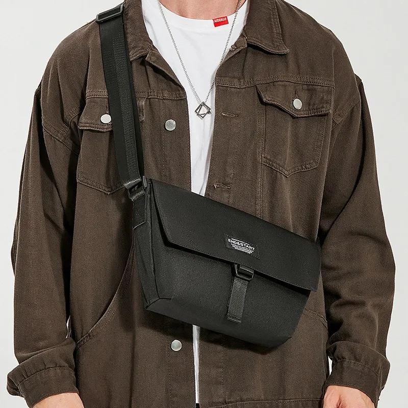 Men Shoulder Crossbody Bags Canvas Sling Casual Travel Men's Messenger Bags Fashion Oxford Cloth Waterproof Bicycle Man Handbag