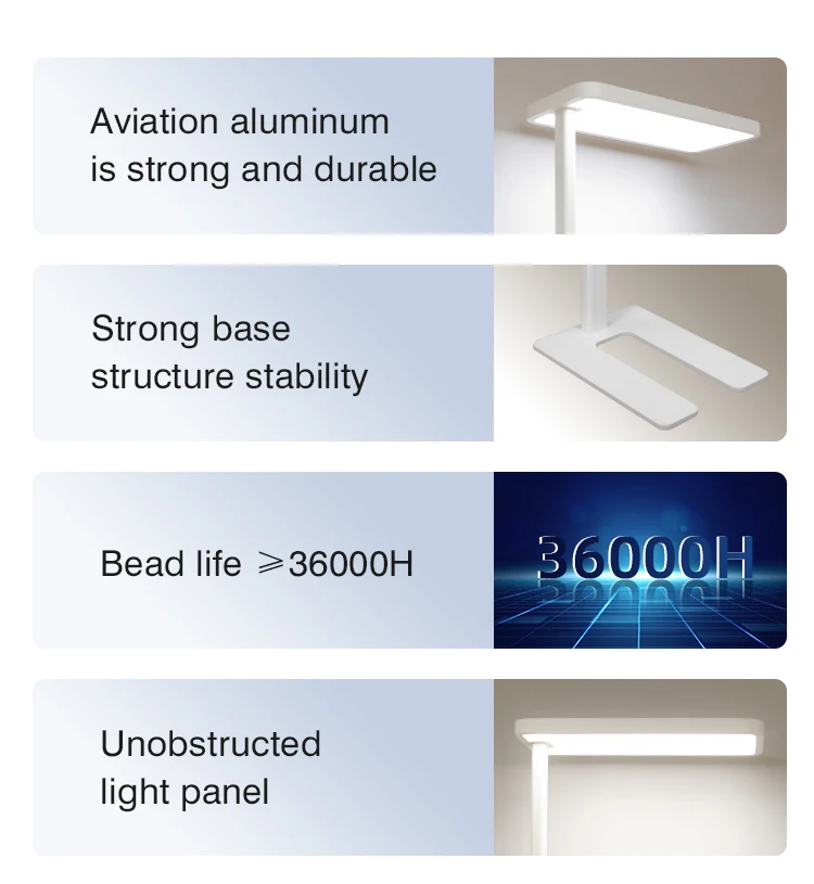 10,000 Lux Aluminum Portable Light Therapy Device Modern Design Flicker-Free Touch Control SAD Office Wellness High