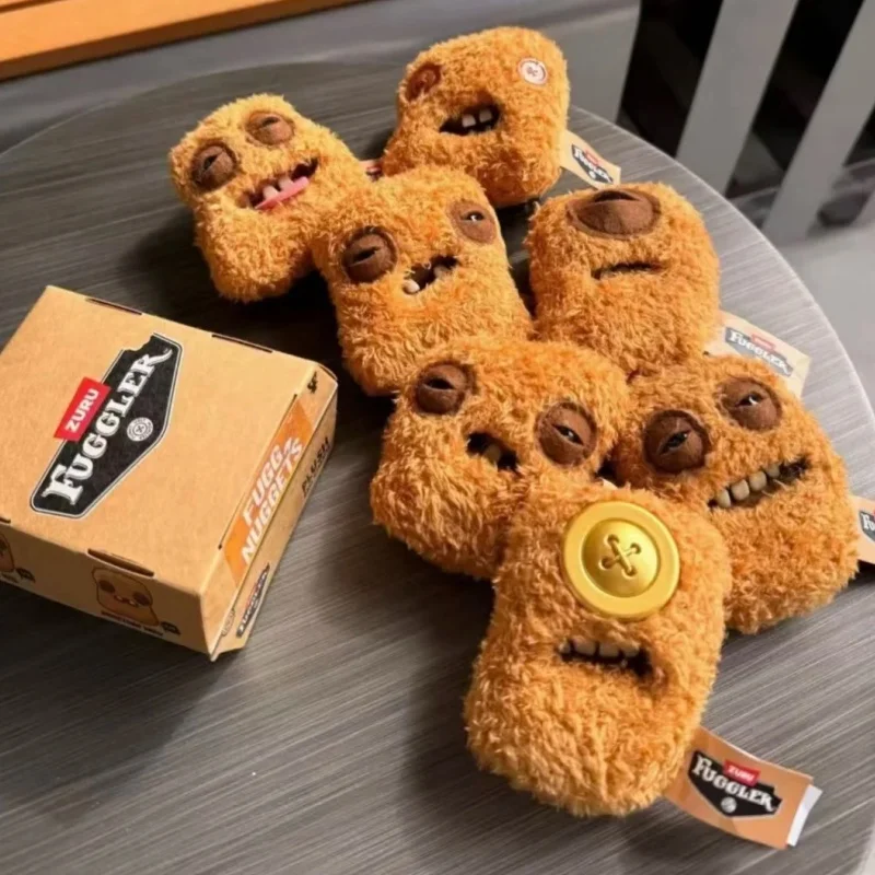 

Presale Original Fuggler Fugg Nuggets Series Plush Keychain Backpack Ugly Teeth Monster Bag Charm Key Ring Bag Decoration Gift