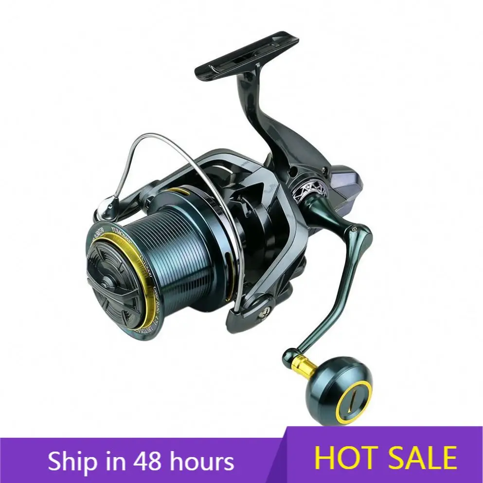 

YTYIN High Quality Metal Fishing Reel 10+1bb 30 Kg Max Drag 9000 10000 120000 14000 Surf Fishing Reel Saltwater Trolling Reel Sp