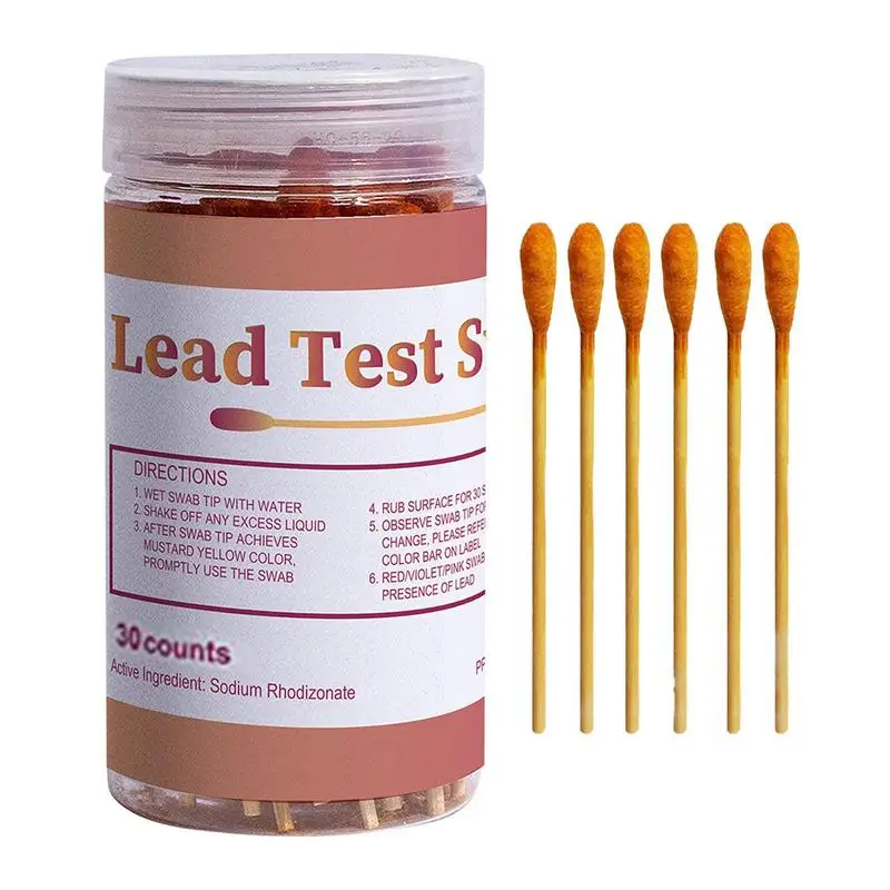 Lead Test Kit 30/60pcs Rapid And Accurate Lead Check Swabs Results In 30 Seconds Rapid Lead Paint Test For Metal Painted Wood Dr