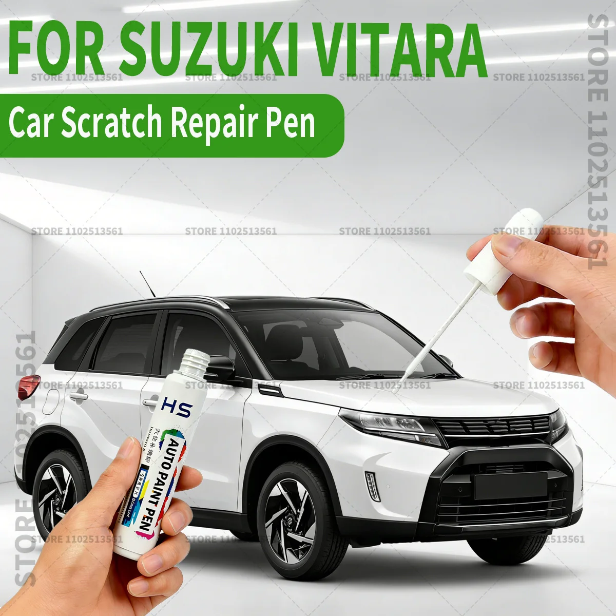 

Карандаш для ремонта автомобильной краски, средство для удаления царапин, аксессуары для авто DIY, для Suzuki Vitara 2014-2025, белый, серебристый, оранжевый, золотой, 690 красный
