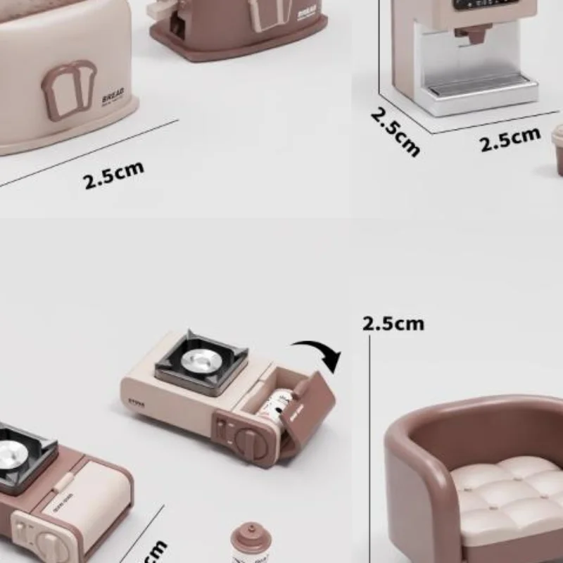 1Pcs Realistic Microwave Oven Rice Cooker Egg Boiler Play House Toy 1:12 Dollhouse Kitchen Home Appliances Furniture