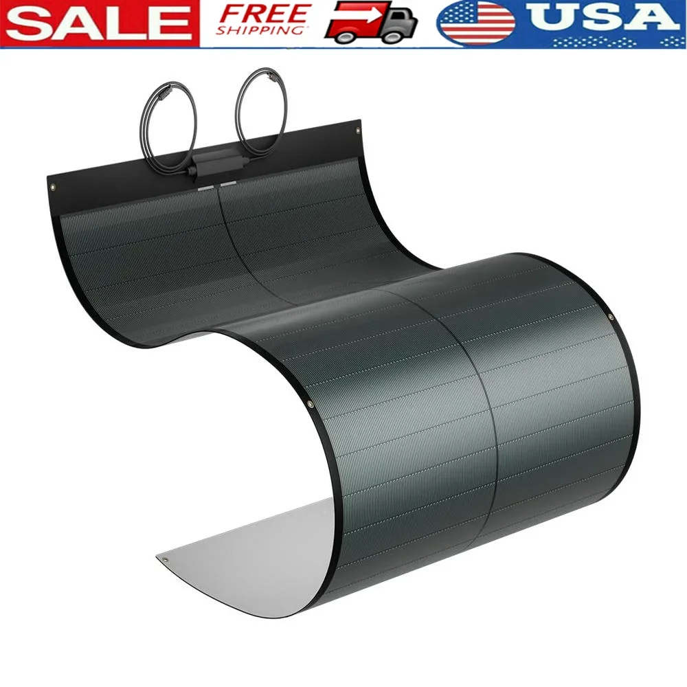 

100W Flexible Solar Panel CIGS Thin-Film RVs Marine Vessels Yachts Lightweight & Easy Installation IP68 Waterproof Stable Power