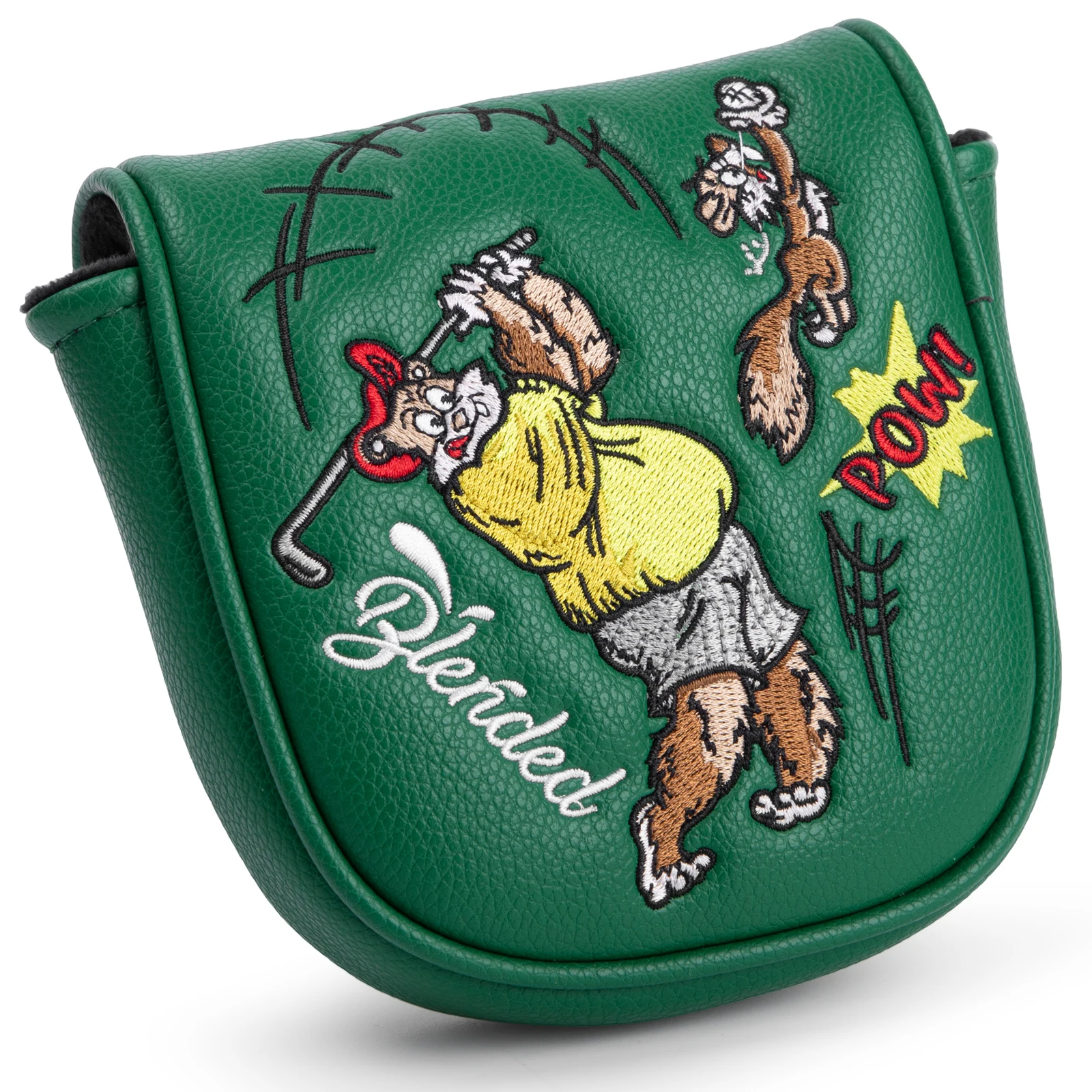 Golf Putter Covers Groundhog DF3 Putter Headcover Mallet Putter Cover Leather Golf Head Covers with Magnetic Closure for Most Br - view 2