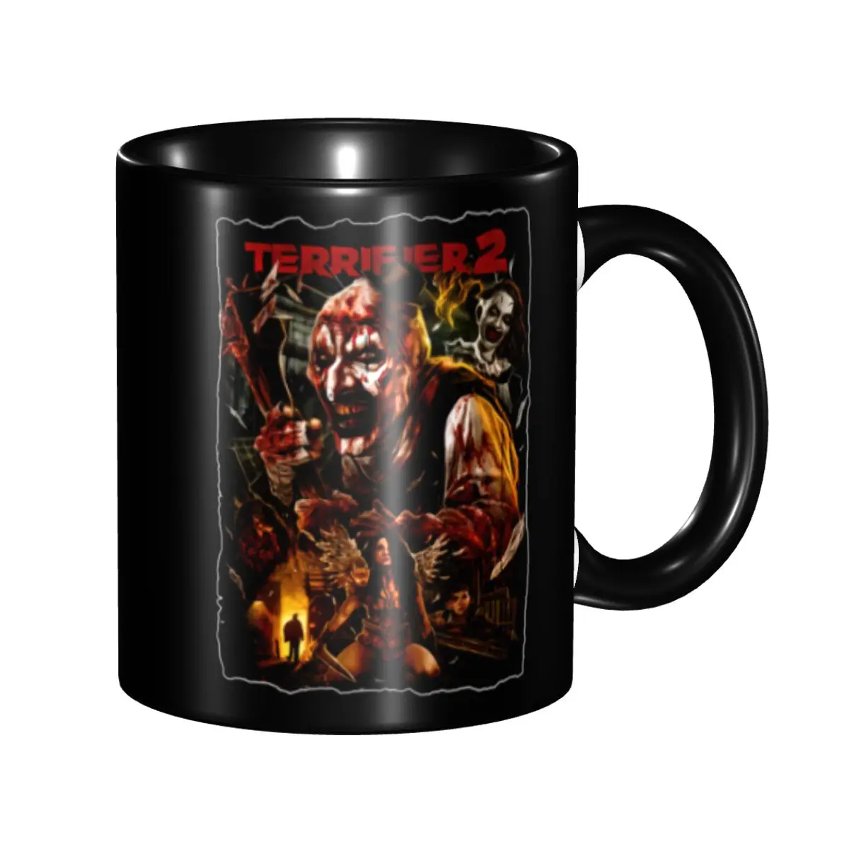 Personalized Terrifiers Movie Horror Art Slasher Halloween Mug DIY Ceramic Tea Milk Coffee Cup