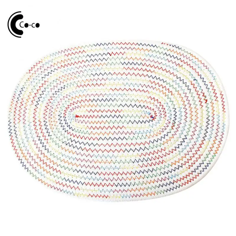 Cotton Cord Insulated Placemats Braided Anti-scald Coasters Scandinavian Minimalist Pot Holders Cotton Cord Non-slip Table Mats