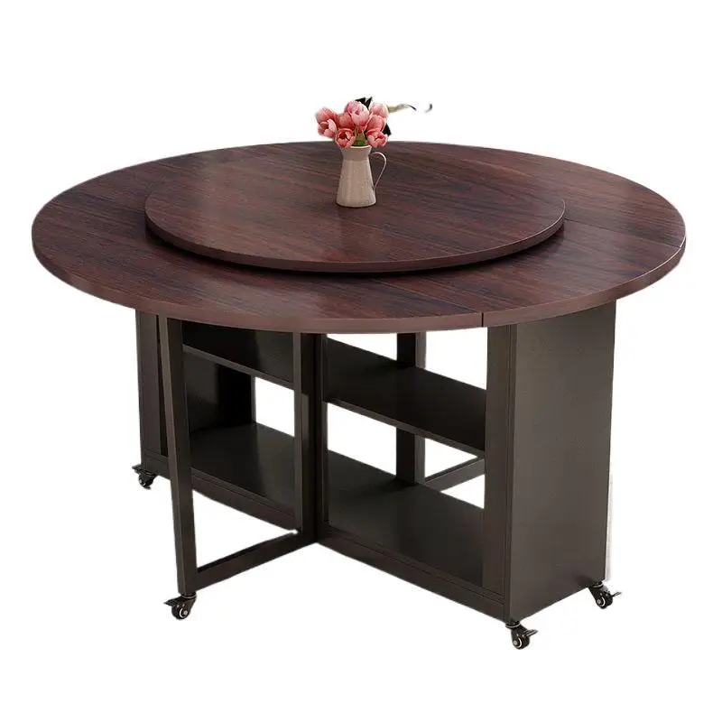 طاولة قابلة للطي، طاولة طعام للاستخدام المنزلي، شقة صغيرة متعددة الوظائف #1