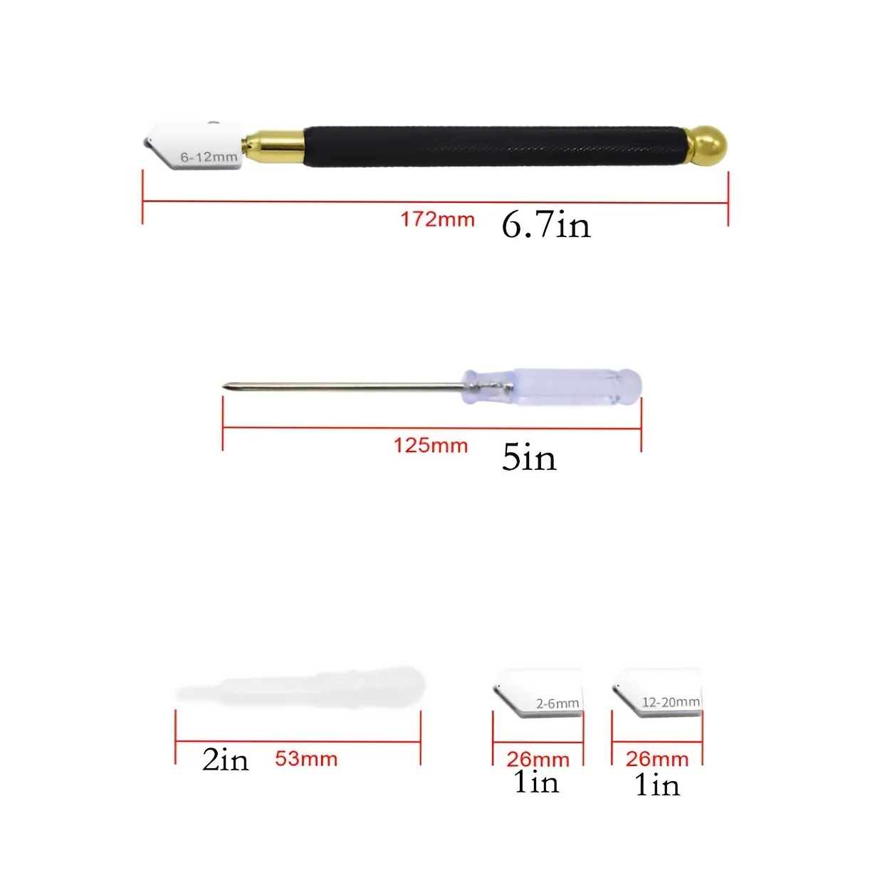 Glass Cutter, Upgraded Glass Ctool, Pencil Style Oil Supply Hard Alloy Tip Glass Cutting Machine used for Mirrors, Ceramic Tiles