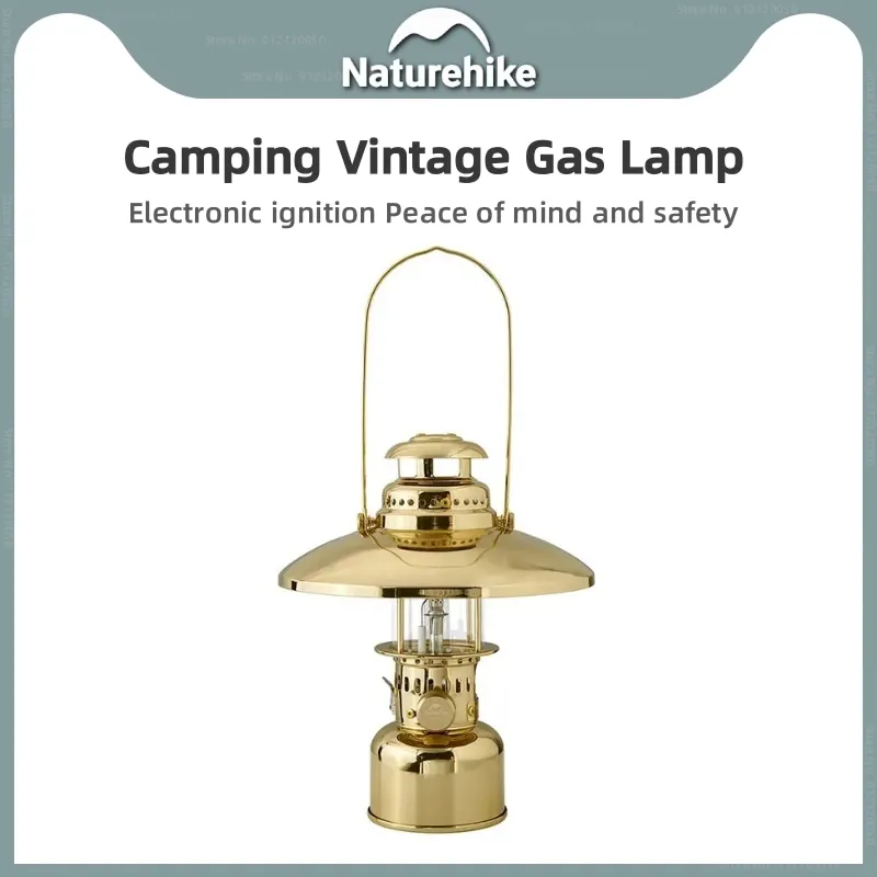 

Naturehike Outdoor Camping Glamping Atmosphere Lantern Glass Gas Lamp Portable Travel Tent Hanging Lamp Camping Vintage Gas Lamp