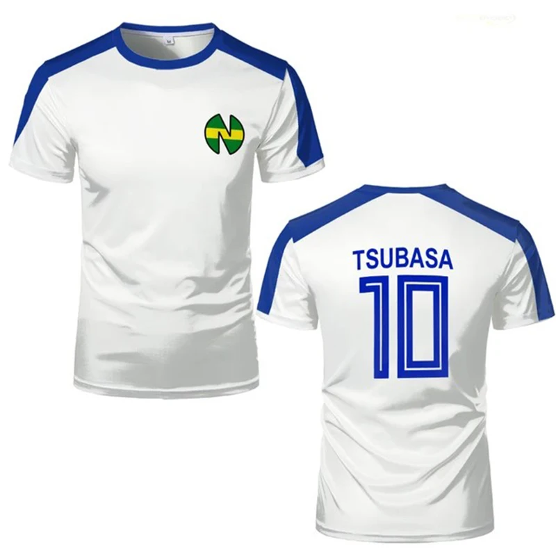 2024 New Tsubasa School 3D T-shirt Captain Animation Jersey Nansheng Olive And Benji Kits Tshirts Cup Ball Men High Quality Tees