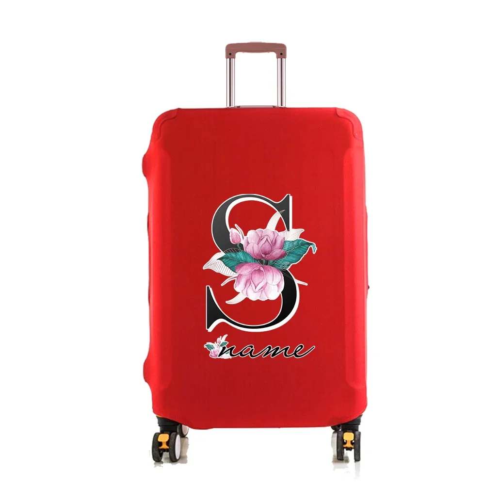 Custom Name Luggage Cover for 18-32 Inch Bag Protective Thick Elastic Suitcase Case Dust Cover Letter Trolley Travel Accessories