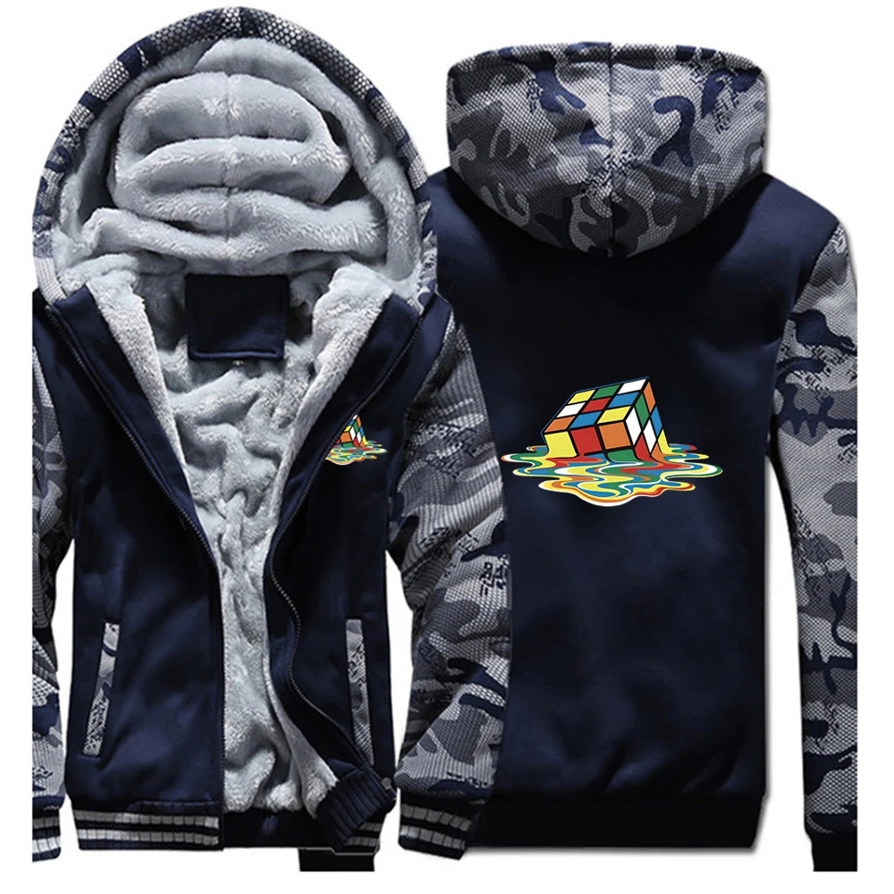 2025 Autumn And Winter Man's Anti Collision Shirt Personality Coat Magic Square Logo Print Mountaineering Suit Hoodies Jacket