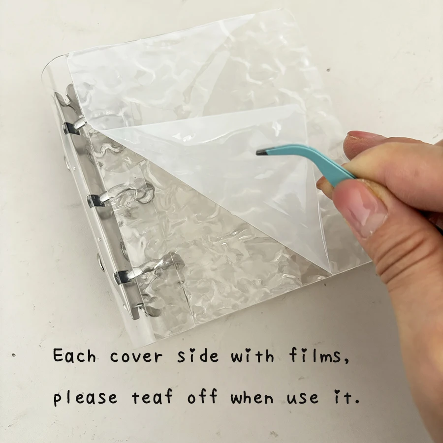Sharkbang A5/Mini Crystal Binder Kartenbuch, 20 Stück doppelseitige Nachfüllbeutel, Loseblatt-Fotoalbum mit festem Einband, Postkarten-Organizer – Detail 5