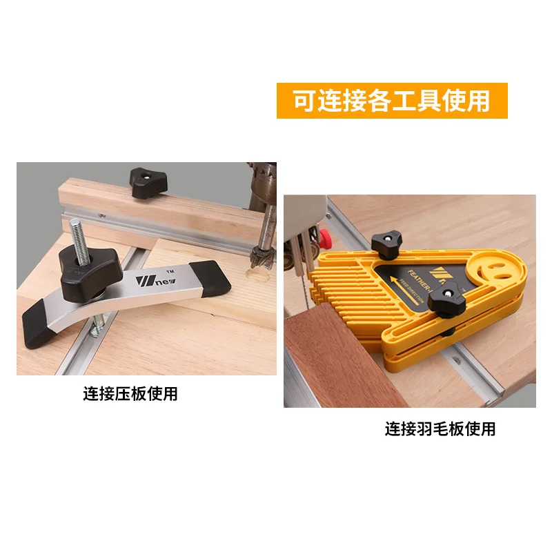 Aluminium T-track Slot Miter Track Jig Fixture T-Slot,30/40/50cm Woodworking Chute Rail ,T Slider Fixture Slot Slide Limit Guide