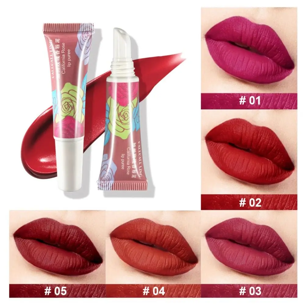 Air Mist Sensation Matte Lip Mud Natural Waterproof Muddy Texture Lip Gloss Non-stick Cup Soft Fog Dyed Lip Puree